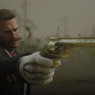 Arthur et sa petite moustache stylée (et le revolver d’Otis Miller).